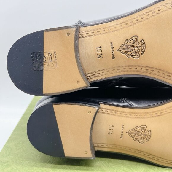 Gucci Horsebit Ankle Boots 757766 Black Leather Mens UK 7 US 7.5 $1790 - NEW - Picture 10 of 13
